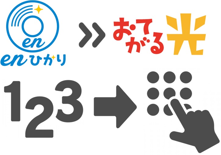 enひかりの事業者変更承諾番号をおてがる光のフォームへ入力